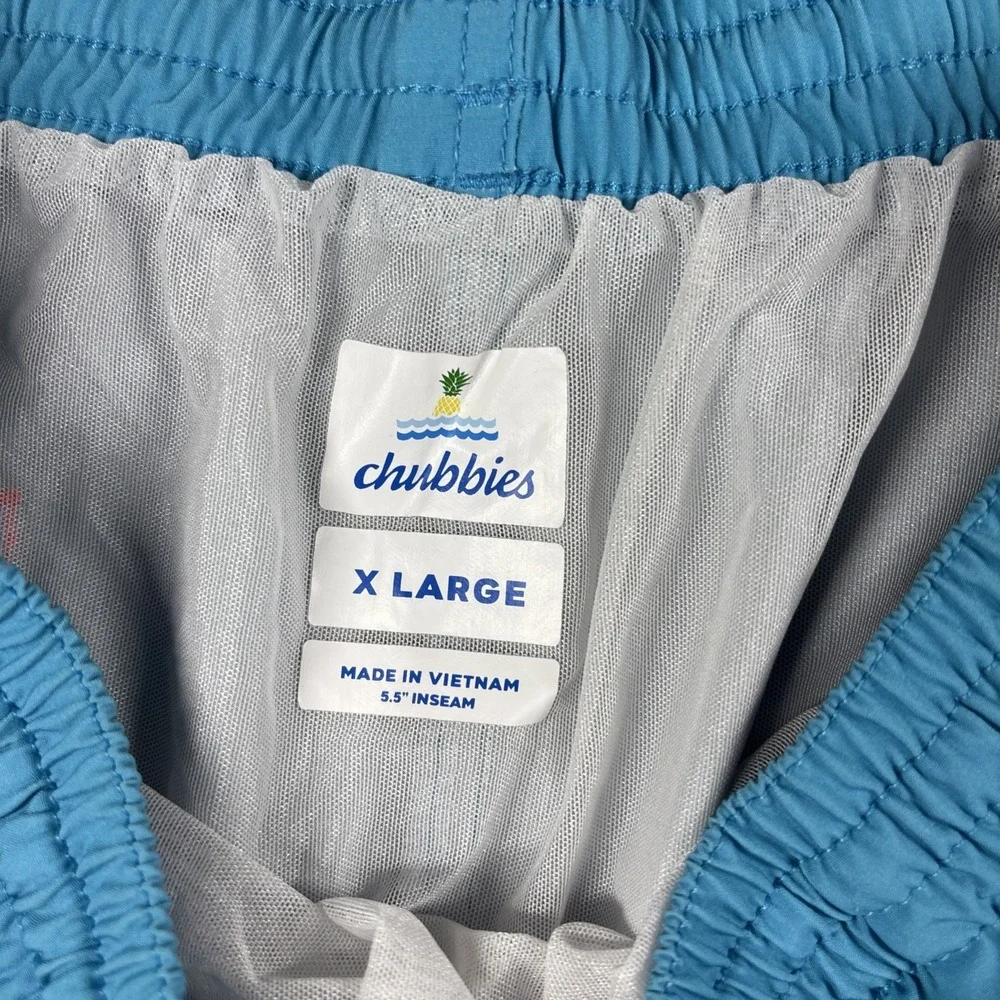 Chubbies Striped Swim Shorts Orange/Blue 5.5